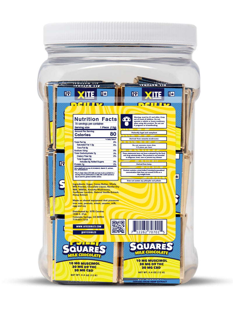 Psilly Square Mushroom Milk Mini