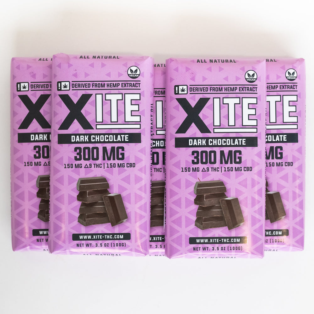 5 dark chocolate bars 300mg by xite