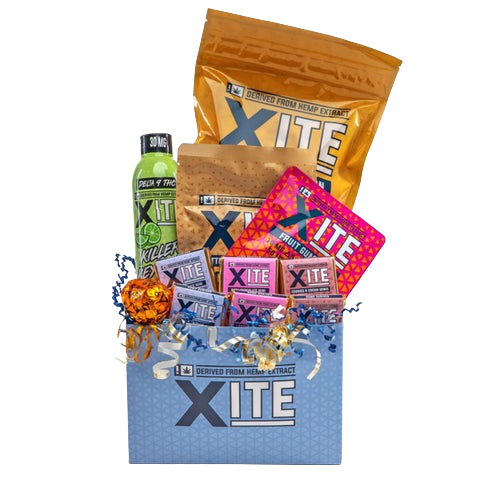 gift bag of various xite edible products