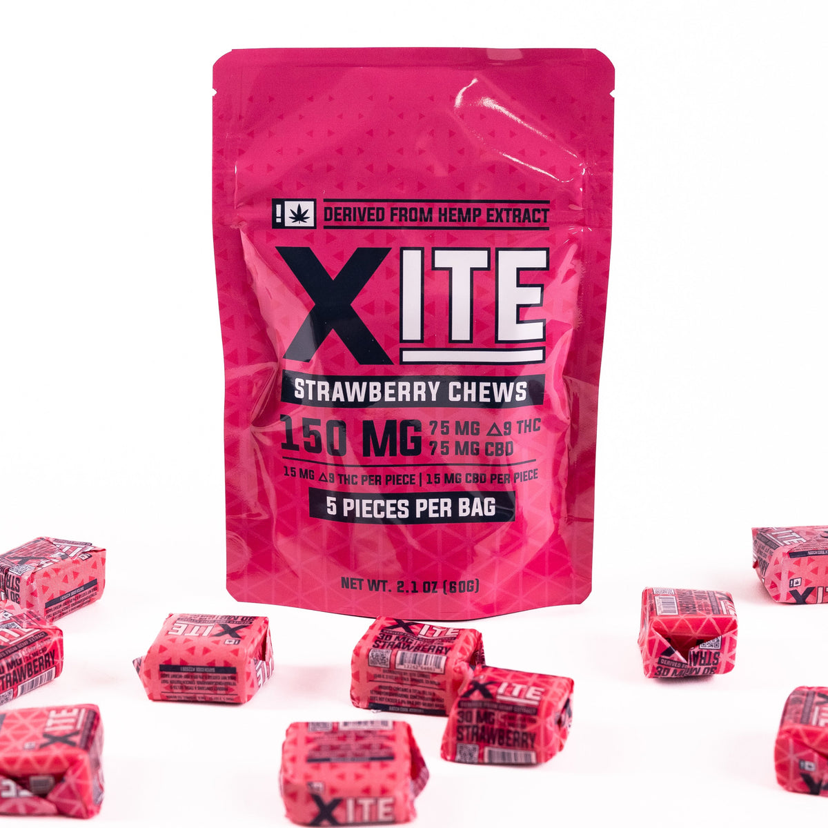 D9 Strawberry Chews – XITE THC