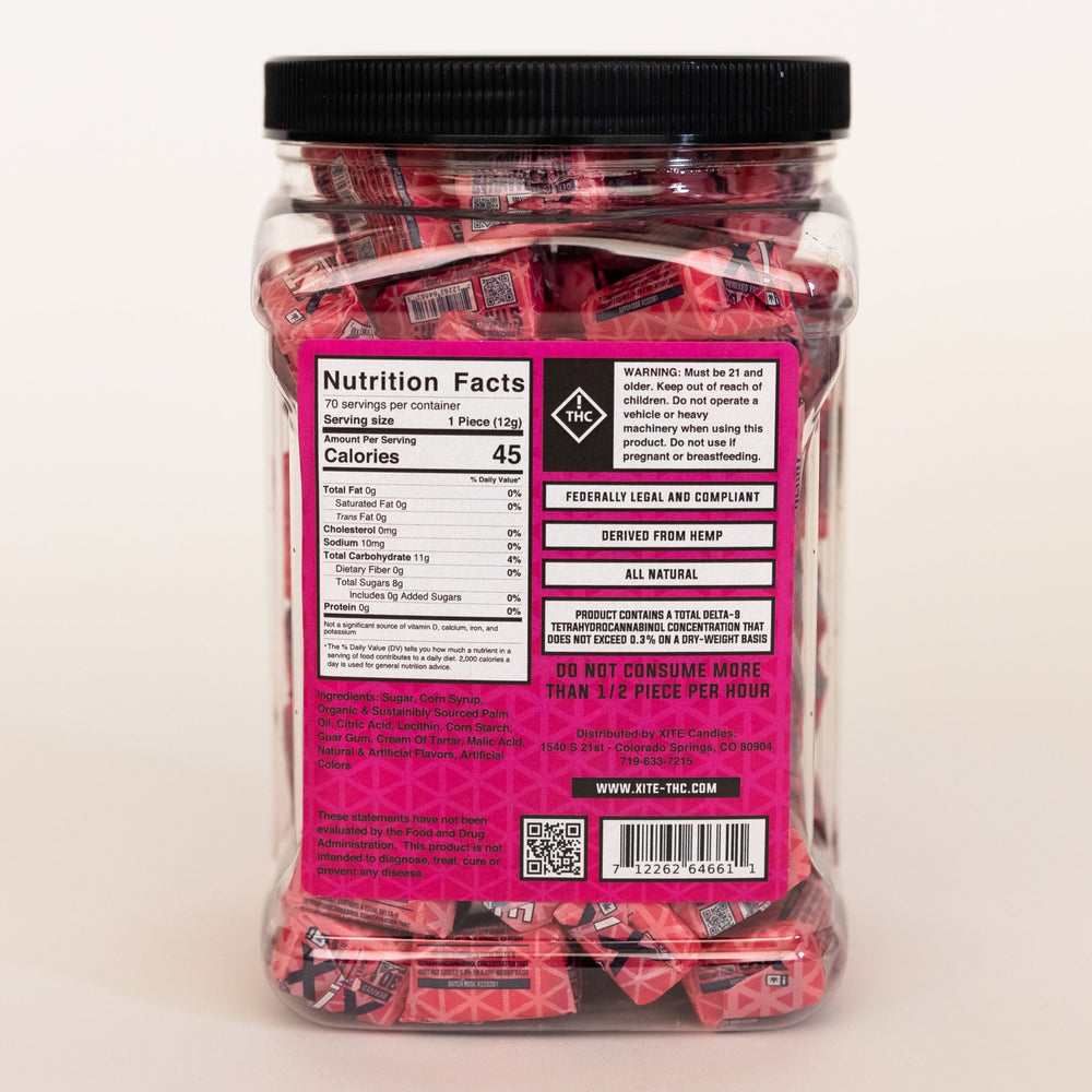 nutrition info for strawberry chews by xite