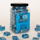 jar of 30mg blue raspberry chews by xite