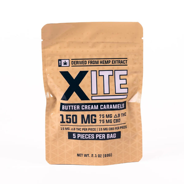 bag of 150mg butter cream caramels by xite