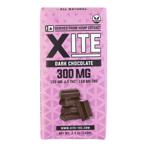 300mg dark chocolate bar by xite