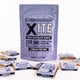 bag of 150mg milk chocolate minis by xite with individual minis surrounding