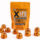 bag of 150mg peanut butter nuggets by xite with individual nuggets surrounding