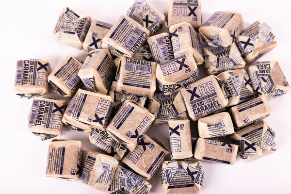 a pile of 30mg butter cream caramels by xite