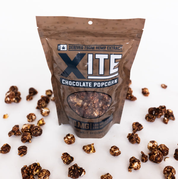 bag of chocolate popcorn by xite
