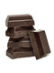 stacked milk chocolate bar pieces by xite